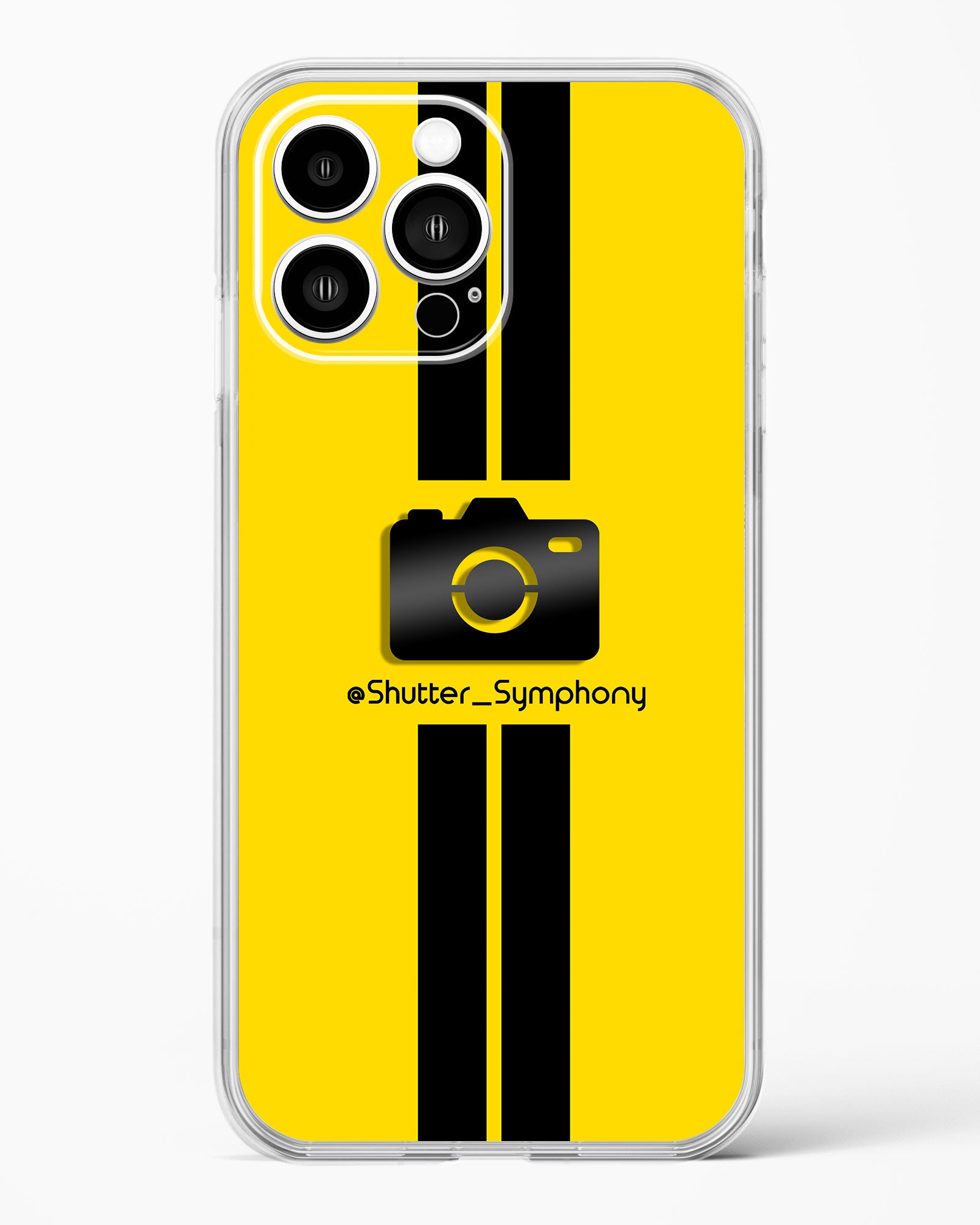 4D Photography Logo Clear Silicone Case