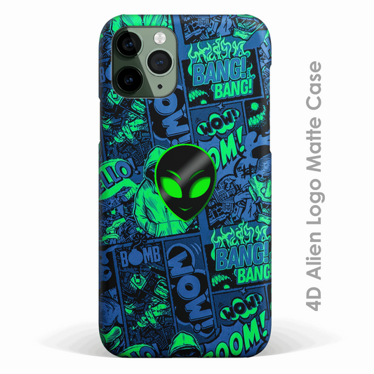 4D Alien Logo Matte Case -  - MW Stuffs - 