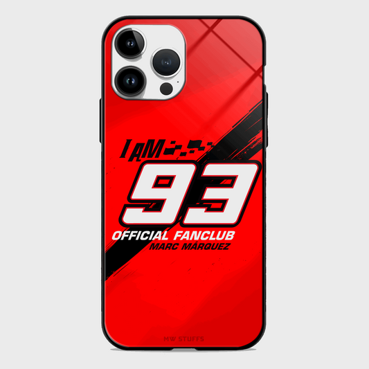 93 March Marquez Fanclub Printed Glass Case -  - MW Stuffs - 