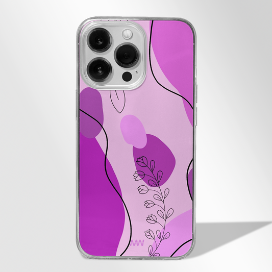 Aesthetic Purple Abstract Premium CLEAR CASE -  - MW Stuffs - 