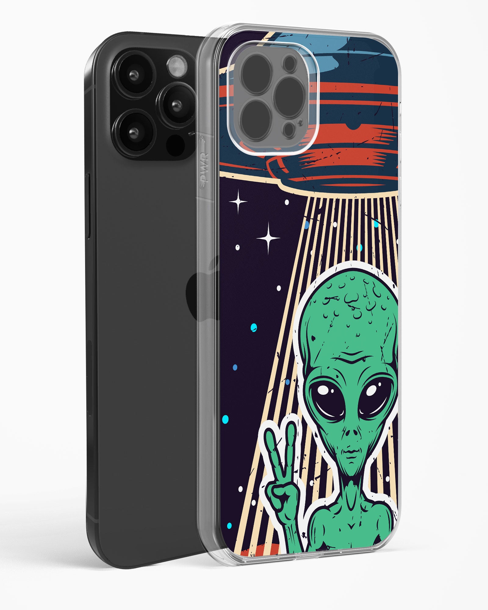 Alien Peace Clear Silicone Case