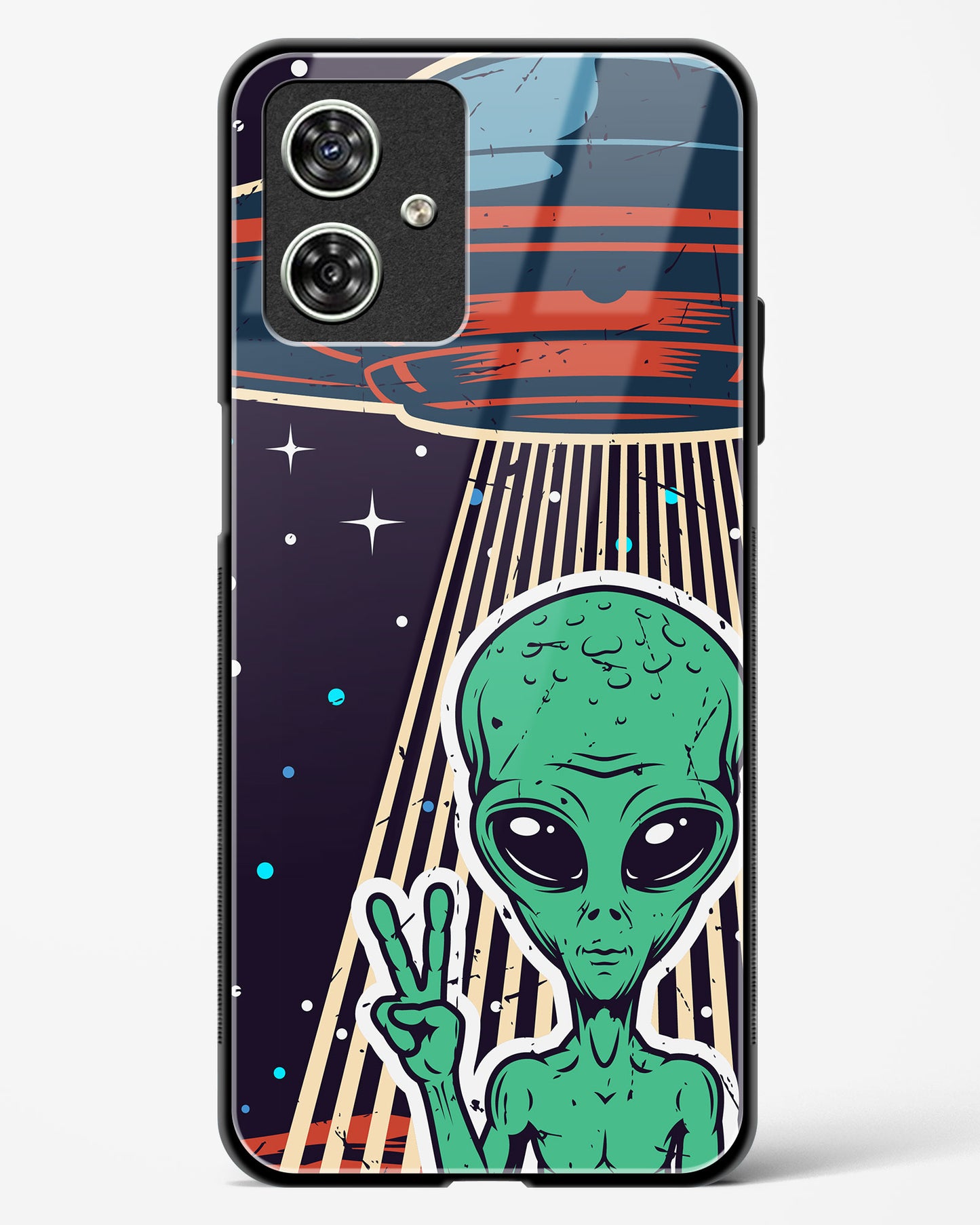 Alien Peace Glass Phone Case-Moto G54 5G