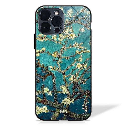 Almond Tree Bloom Glass Case -  - MW Stuffs - 