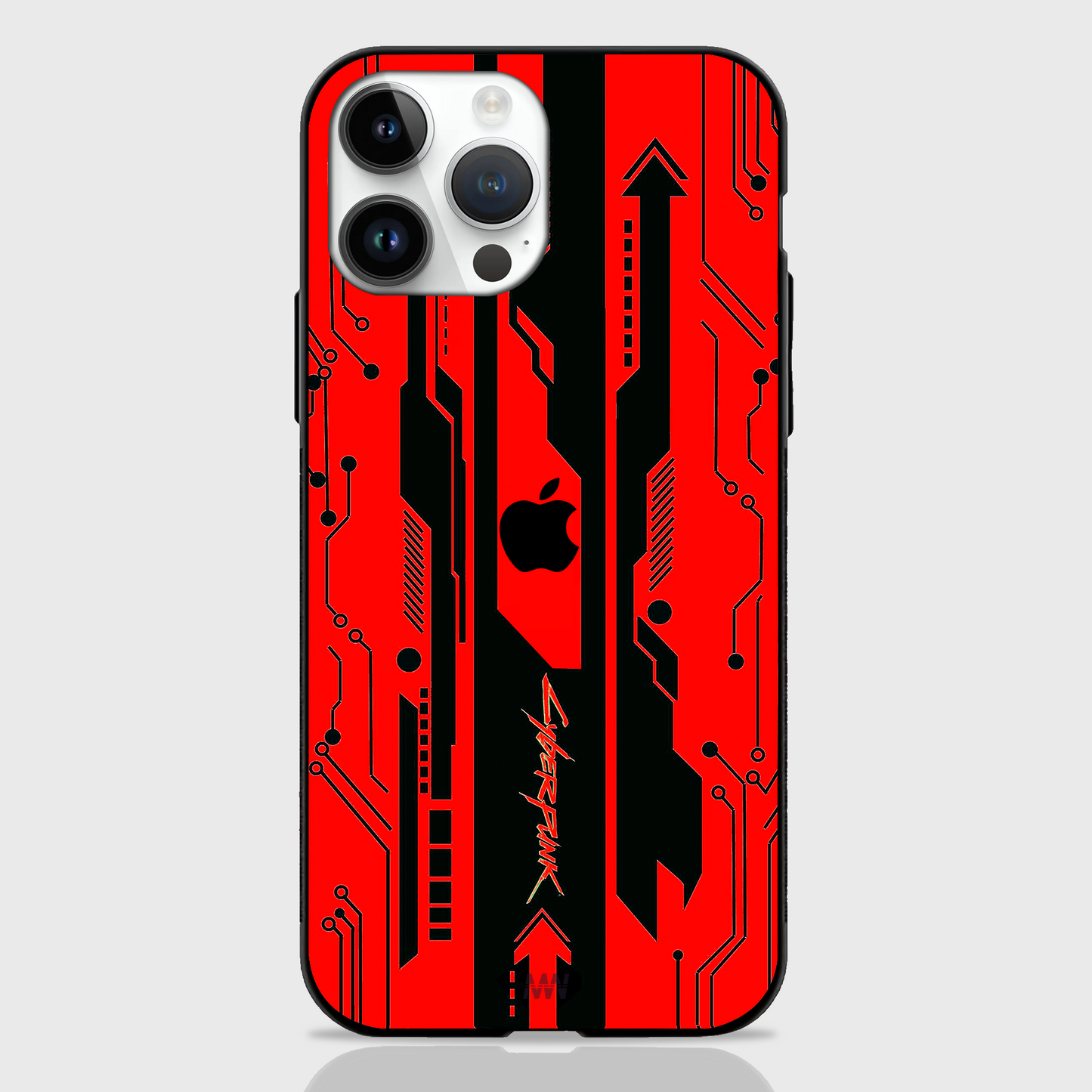 Gaming Abstract Theme GLASS CASES (Yellow, Black, Red & White)