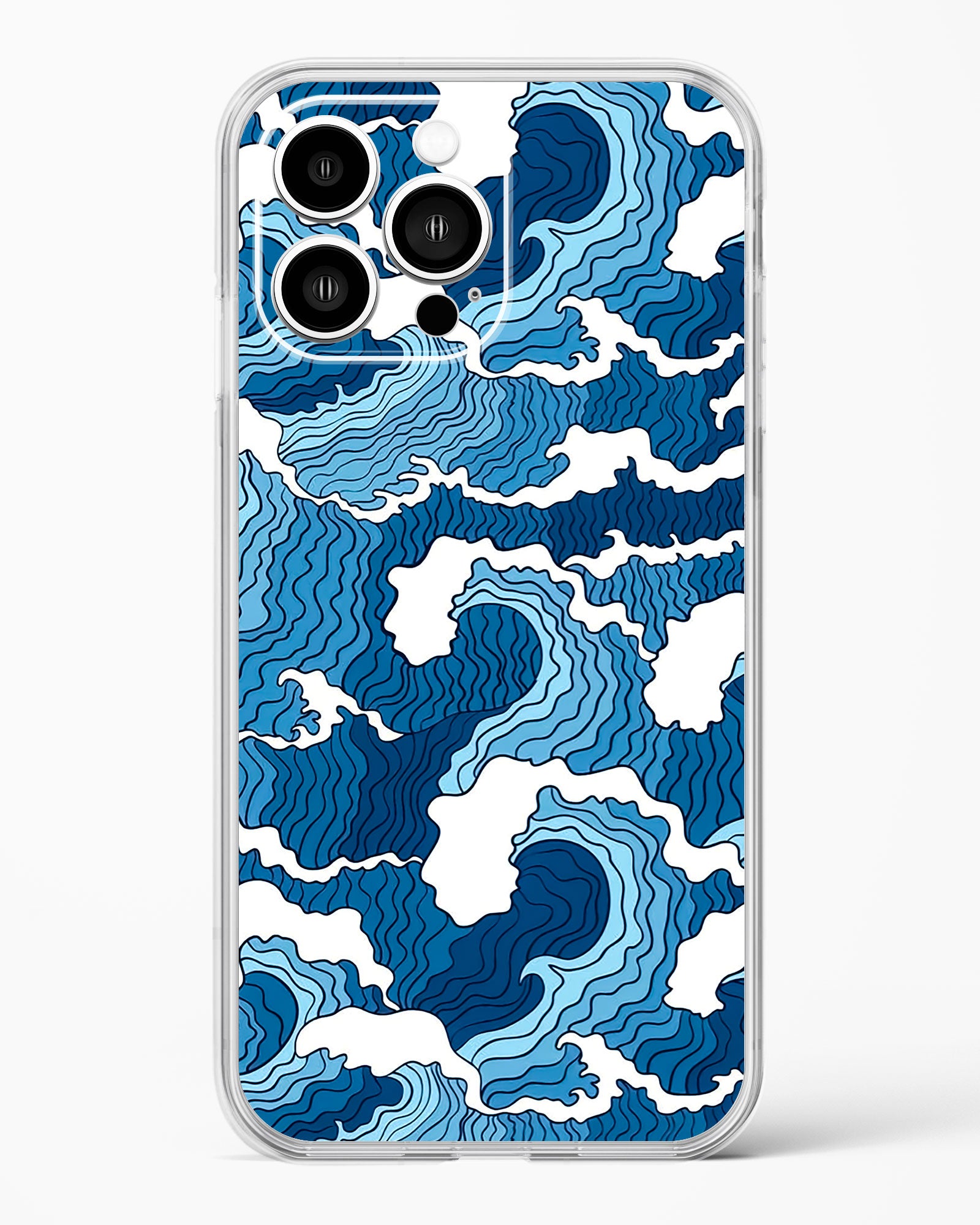 Artistic Wave Guard Clear Silicone Case