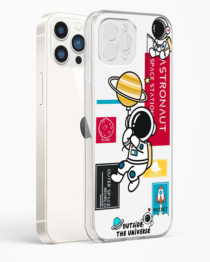 Astronaut Cartoon Clear Silicone Case