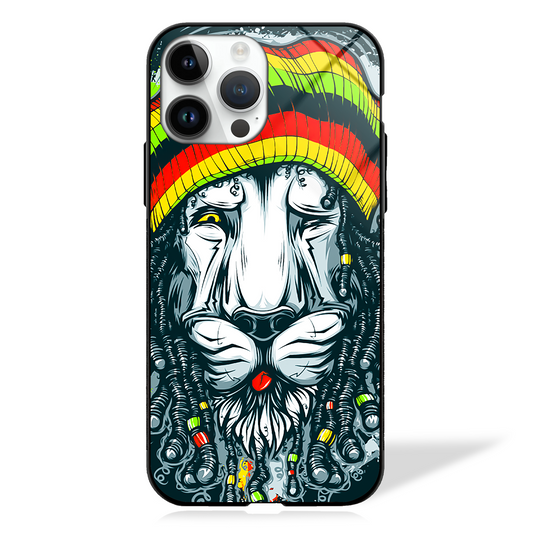 Attitude Lion Face Premium GLASS CASE -  - MW Stuffs - 