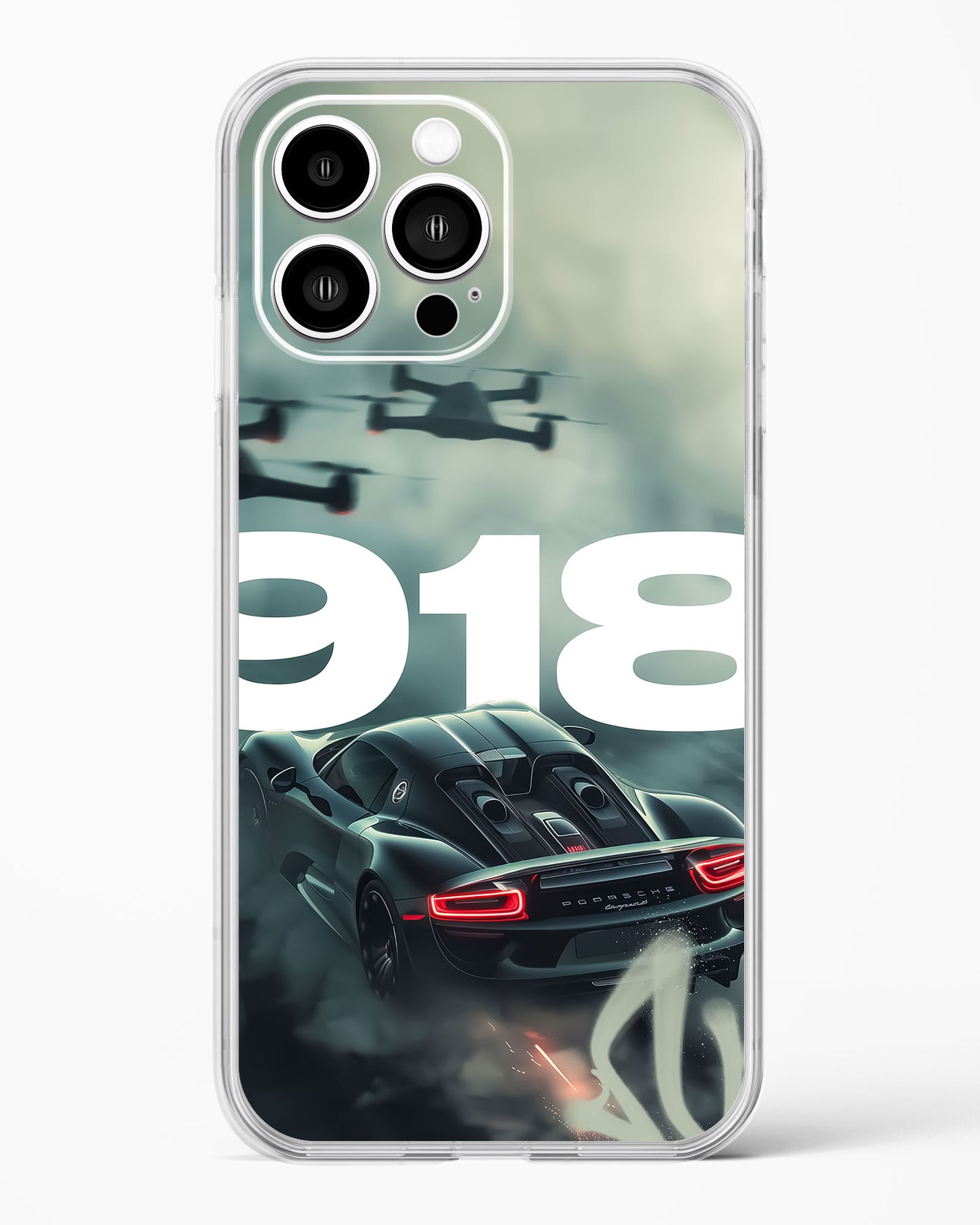 Automotive 918 Racing Clear Silicone Case