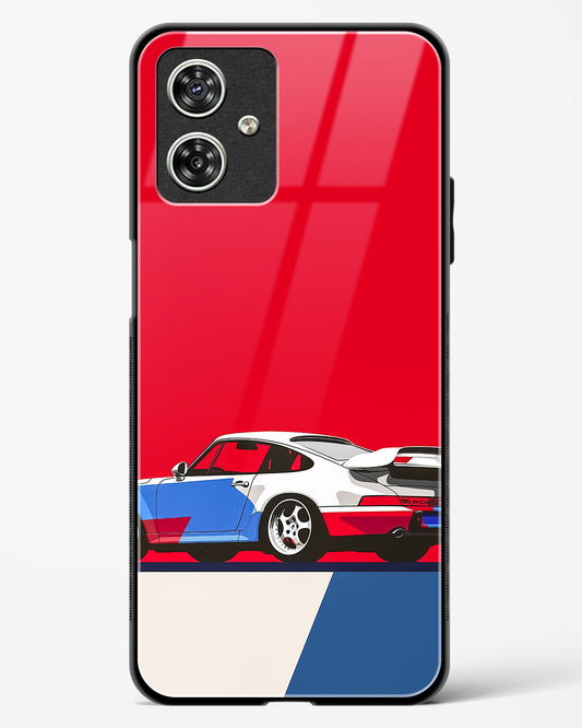 Automotive Racing Glass Phone Case-Moto G54 5G