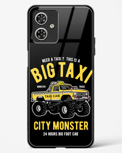 Big Taxi Glass Phone Case-Moto G54 5G