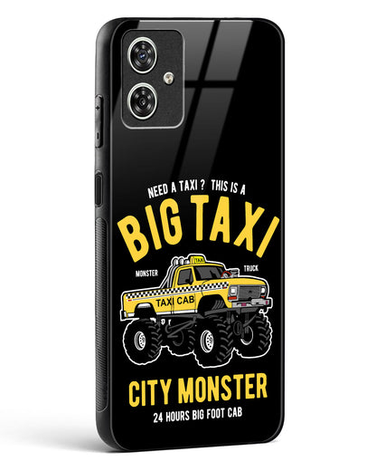 Big Taxi Glass Phone Case-Moto G54 5G