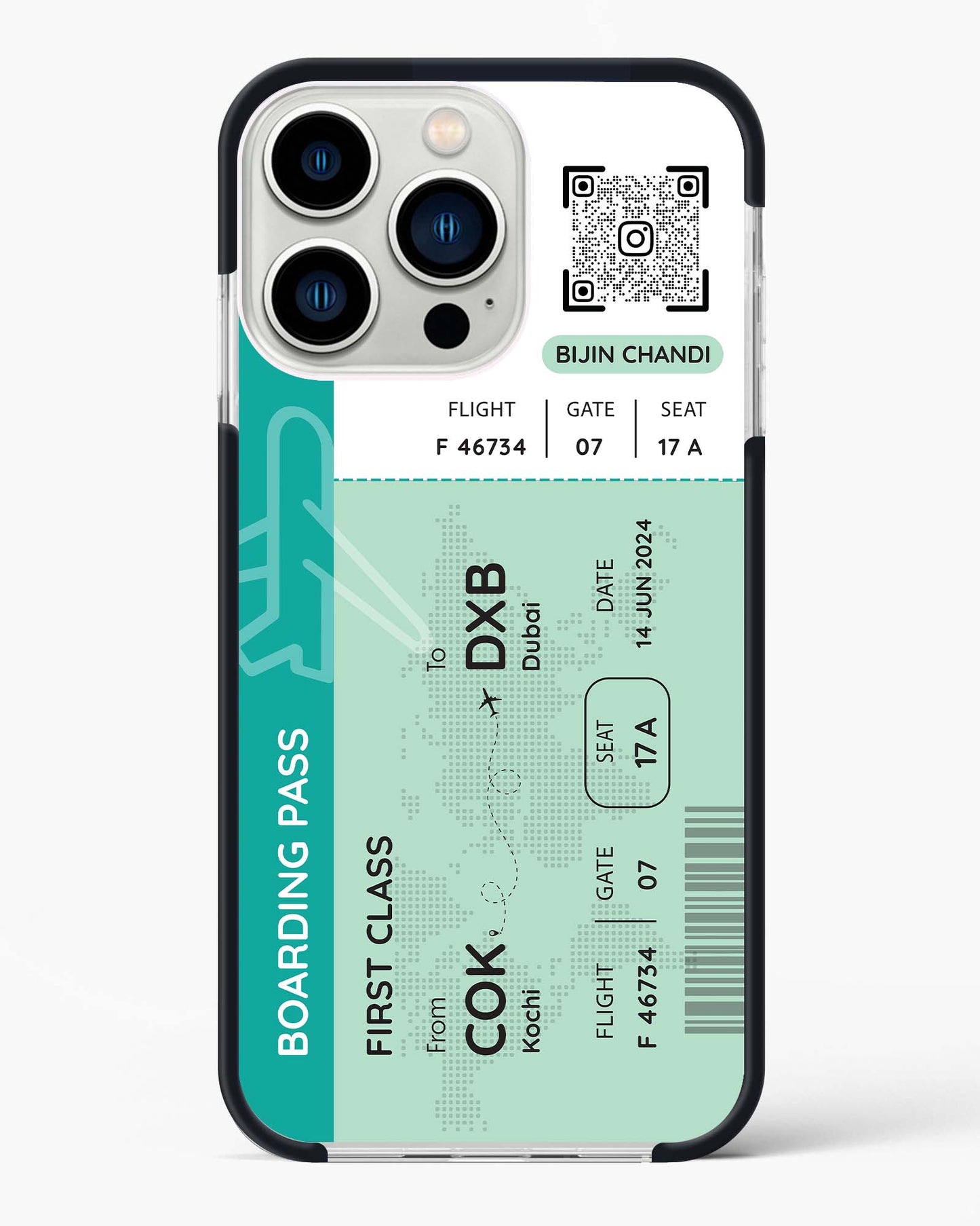 Boarding Pass Personalized Impact Drop Protection Case