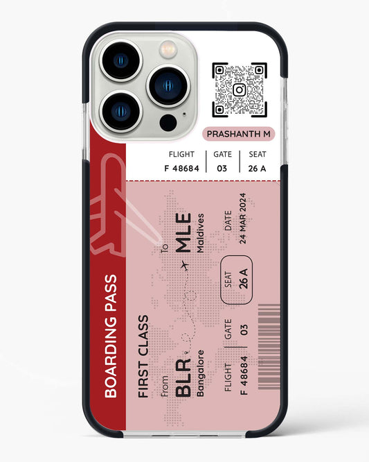 Boarding Pass Personalized Impact Drop Protection Case