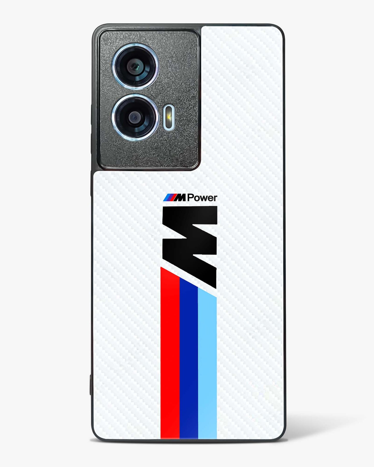 Cool Racing Striped Glass Phone Cases-Motorola Edge 50 Fusion