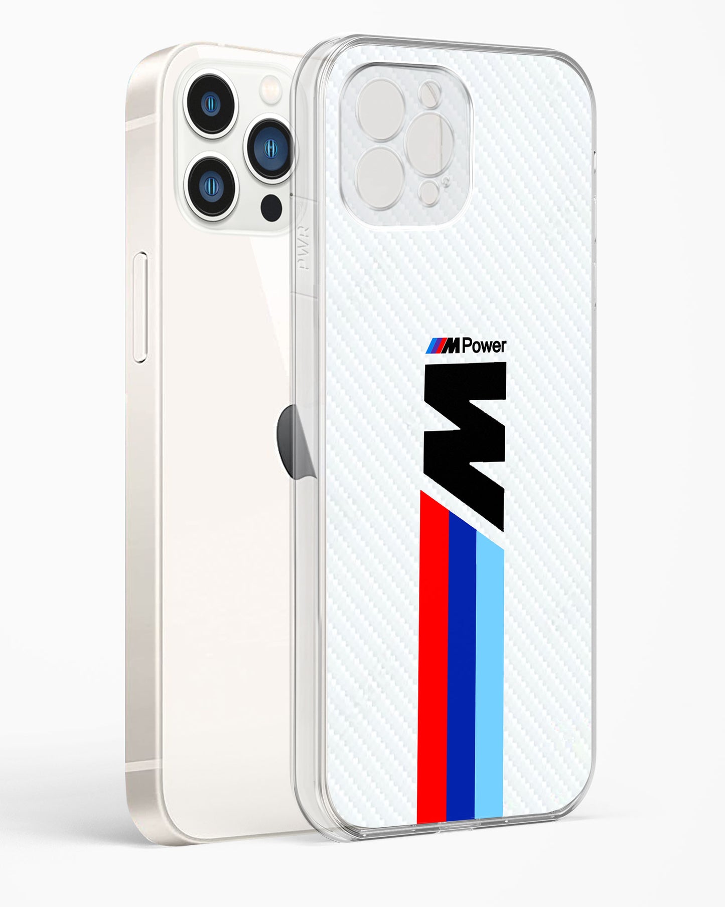 Cool Racing Striped Clear Silicone Case