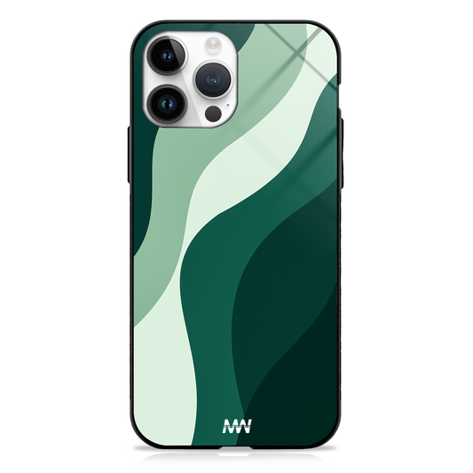 Emerald Wave Aesthetic GLASS CASE