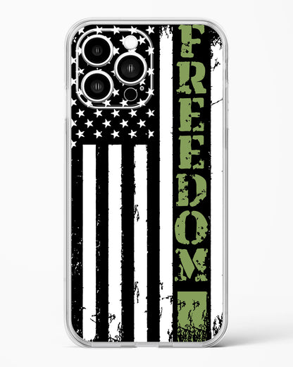 Freedom Flag Clear Silicone Case