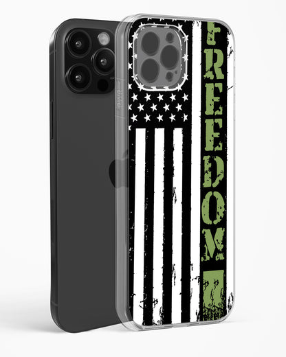 Freedom Flag Clear Silicone Case