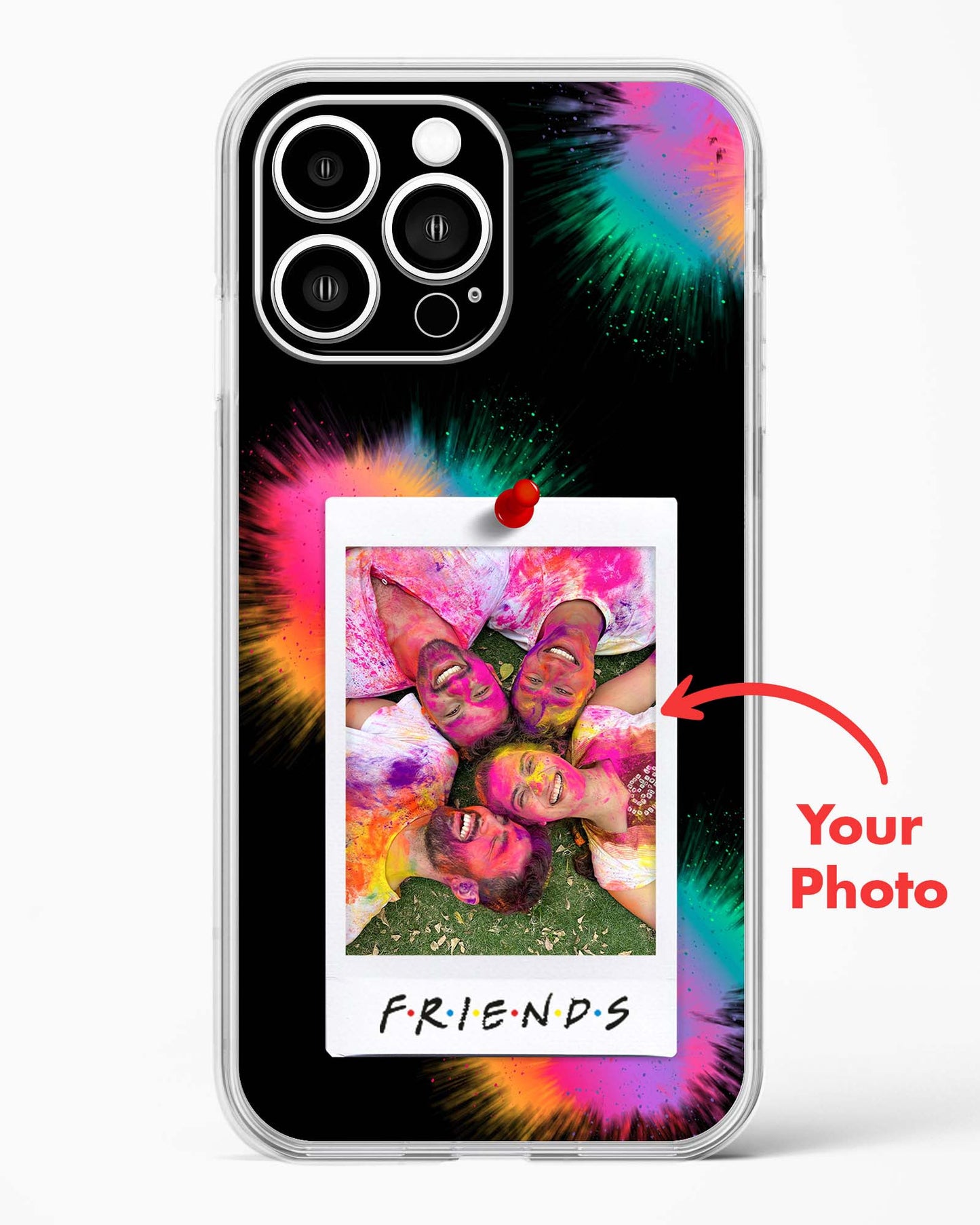 Personalised Friends Photo Clear Silicone Case