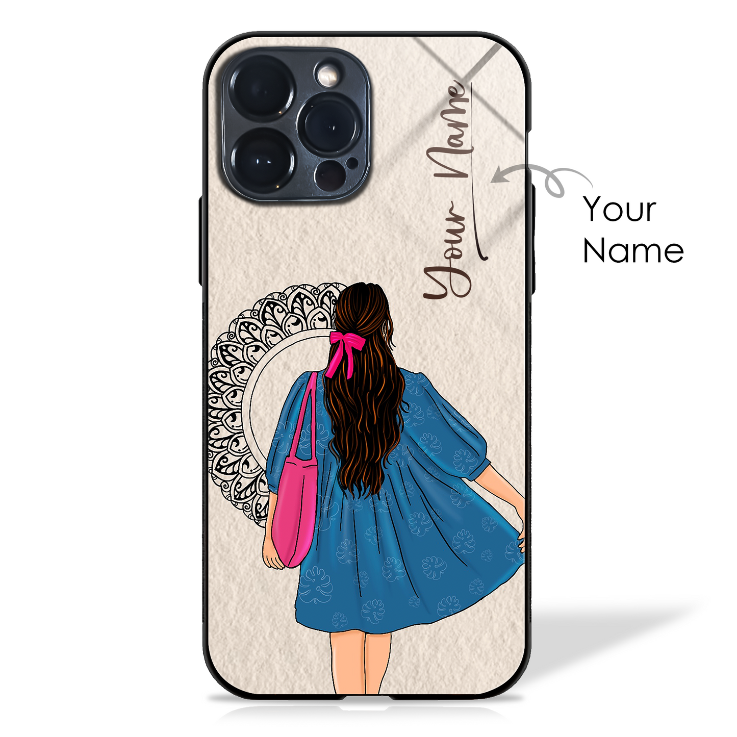 Custom Name, A Pure Joy Girl Glass Case