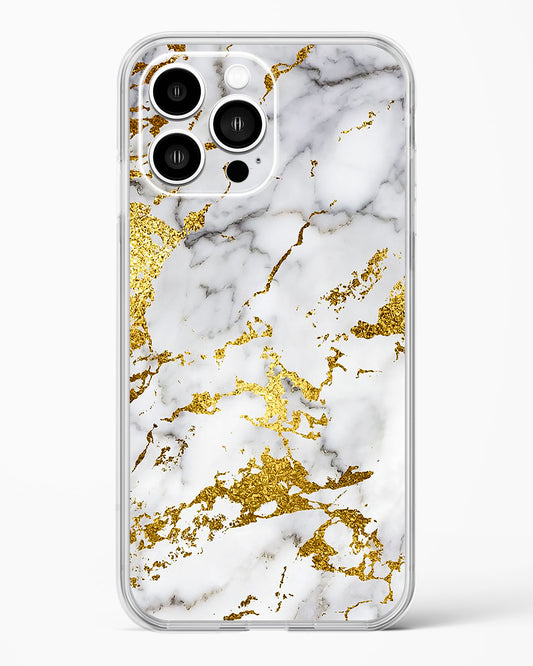 Gold Vein Marble Clear Silicone Case