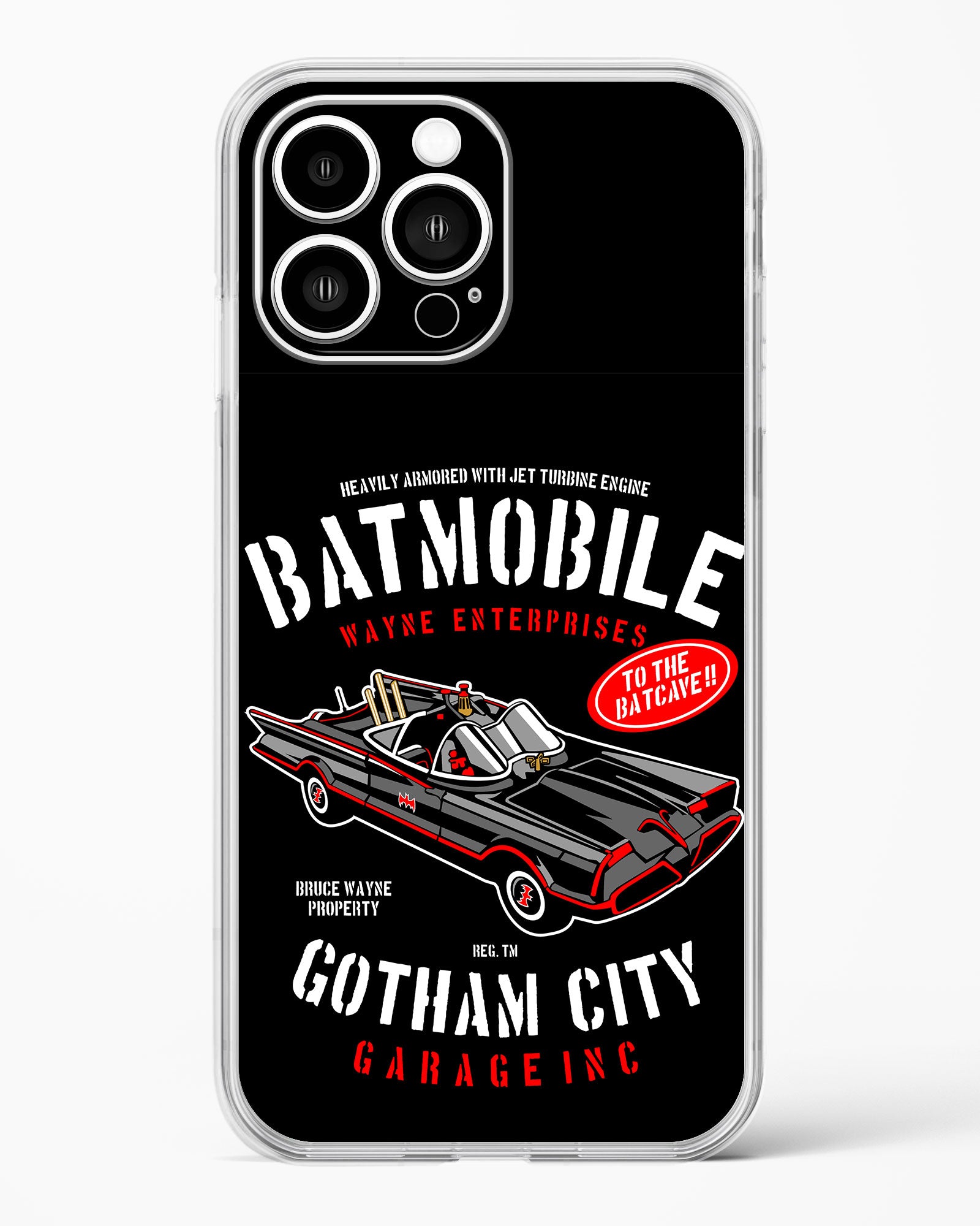 Gotham Batmobile Edition Clear Silicone Case