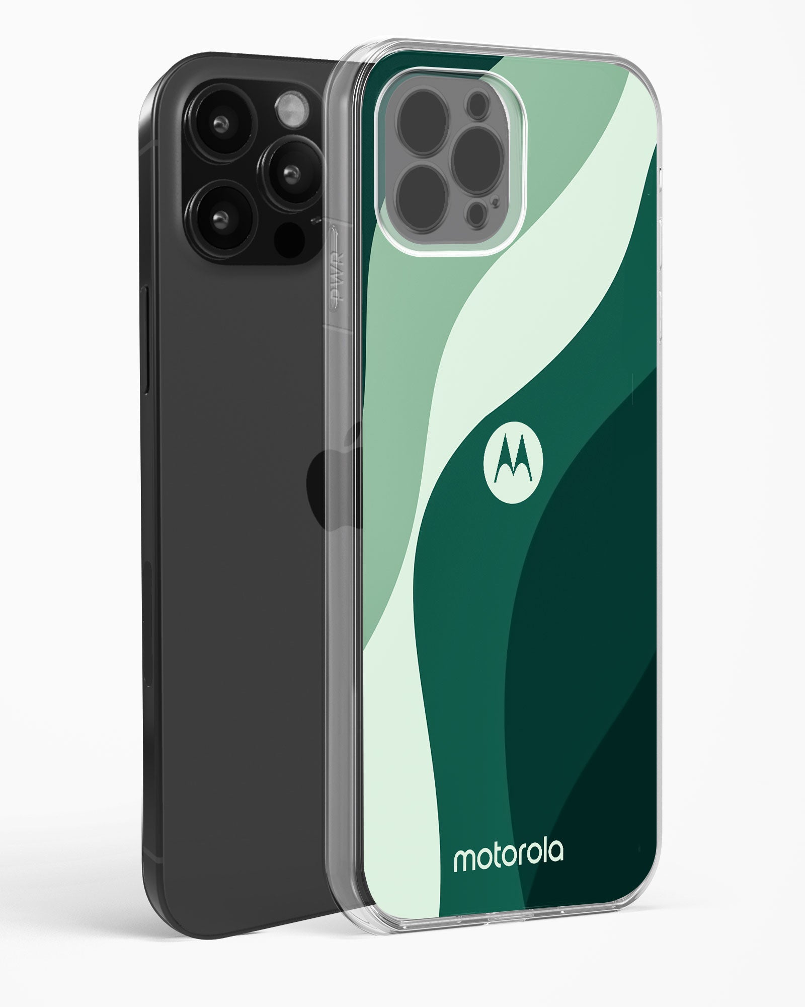 Green Wave Clear Silicone Case