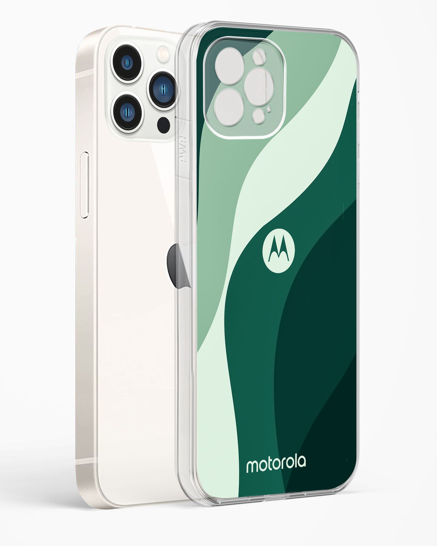 Green Wave Clear Silicone Case