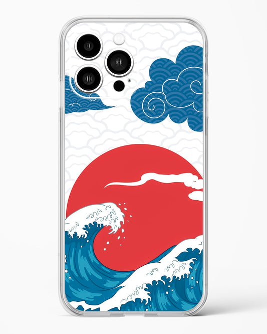 Kanagawa Wave Art Clear Silicone Case