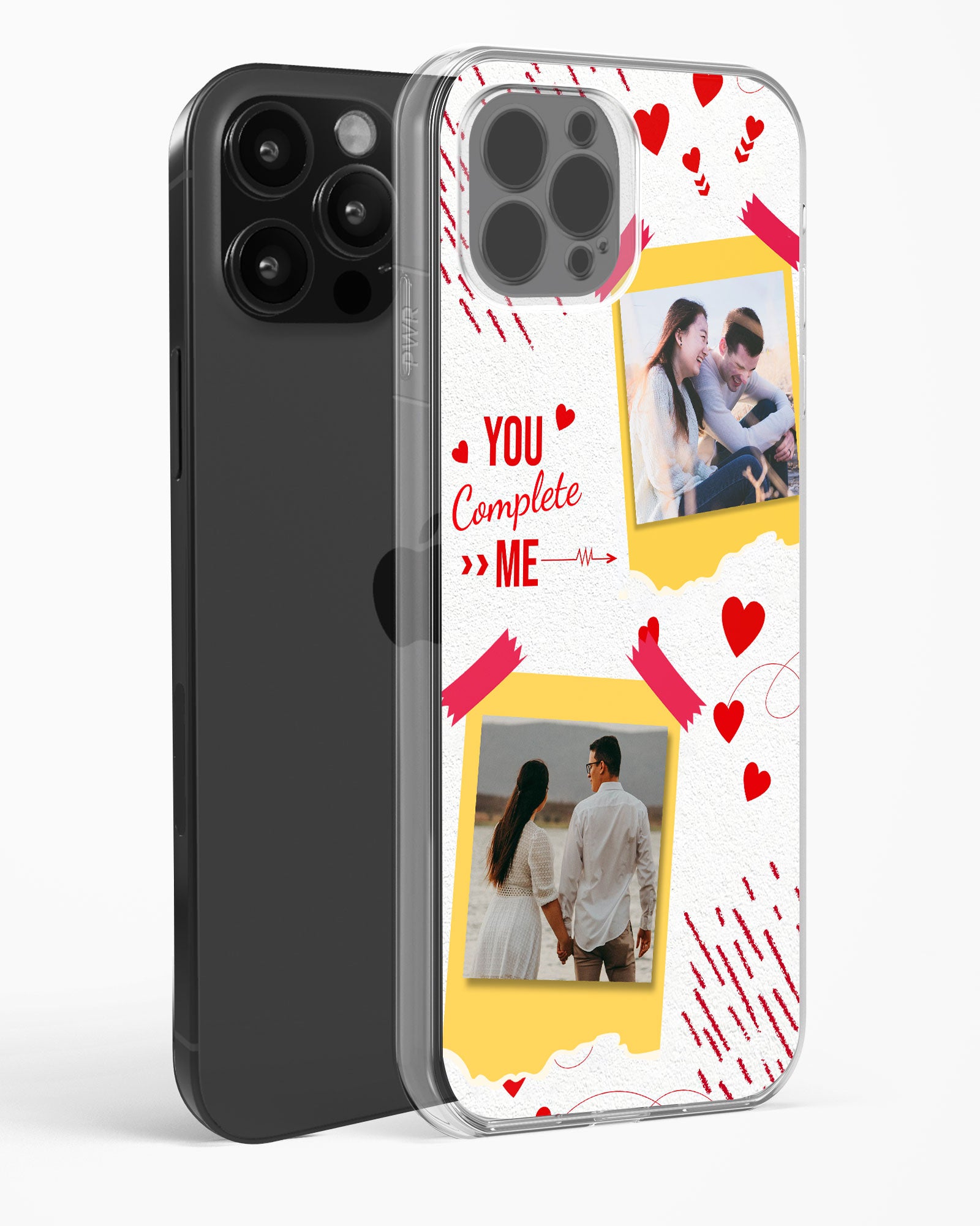 Lovers Custom Photos Clear Silicone Case