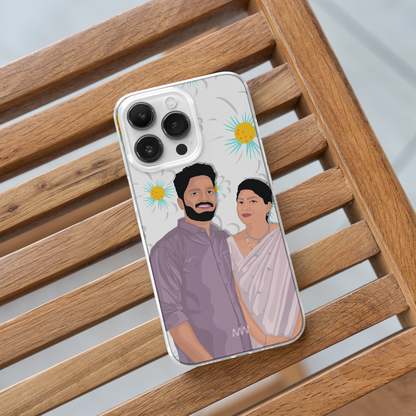 Personalized illustration Printed CLEAR CASE