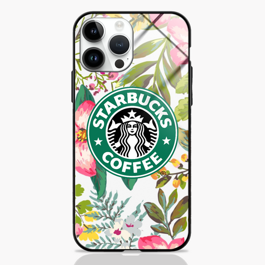 Starbucks Floral Design Premium Glass Case