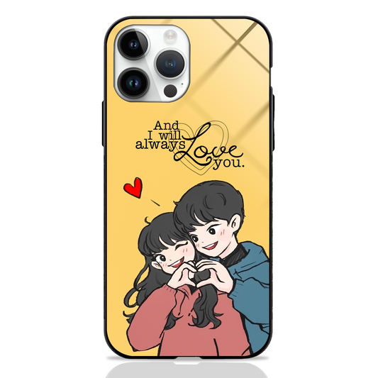Coute Couple Toon Art GLASS CASE