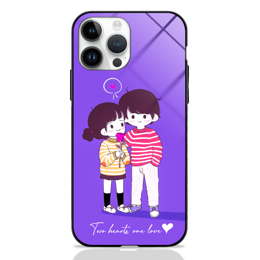 Cute Couple Toons GLASS CASE