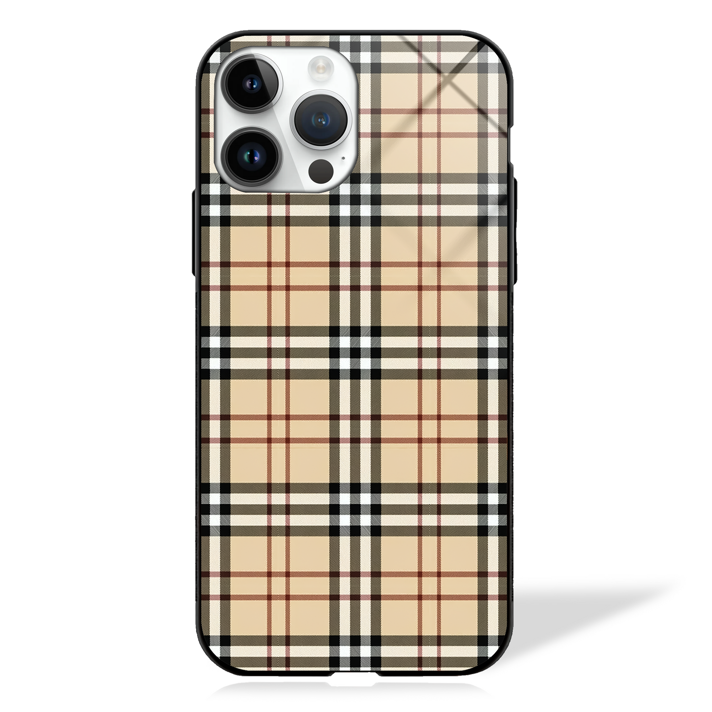 Mossy Checkered Pattern GLASS CASE