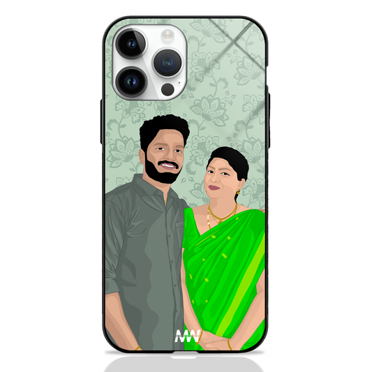 Personalized illustration Printed GLASS CASE