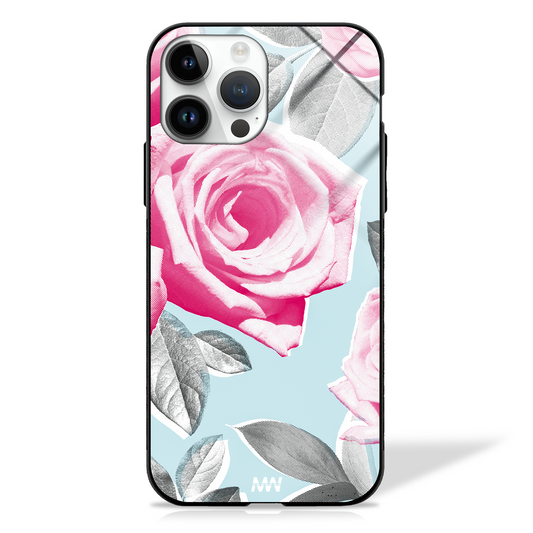 Rosebud Blossom Floral GLASS CASE