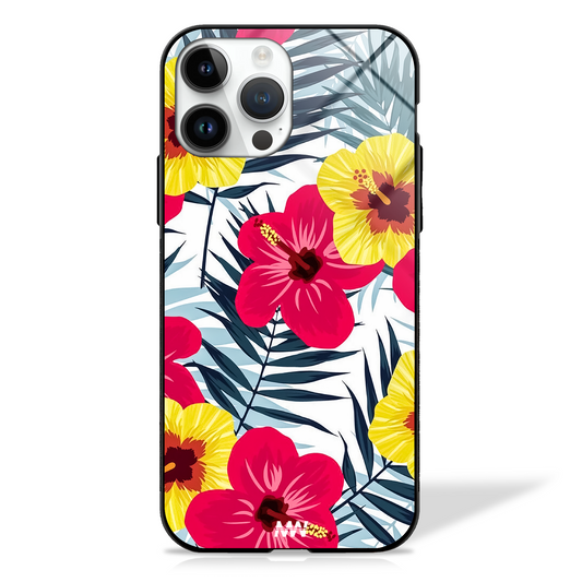 Lovely Blossoms Floral Premium GLASS CASE