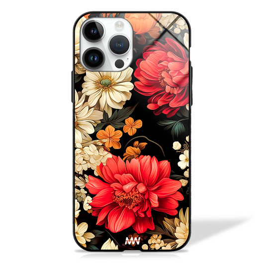 Pretty Blossom Floral Premium GLASS CASE