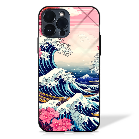 The Great Wave off Kanagawa-Inspired Glass Case Edition