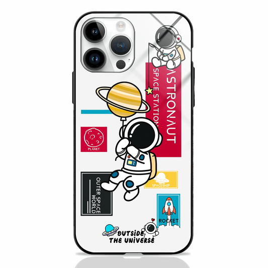 Astronaut Cartoon GLASS CASE