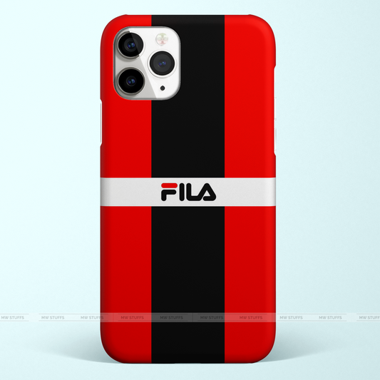 Fila Black and Red Matte Case - MW Stuffs