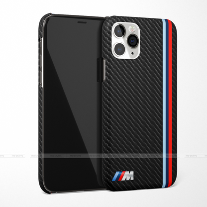 Cool Racing Stripes Black Carbon Pattern Printed Matte Case - MW Stuffs