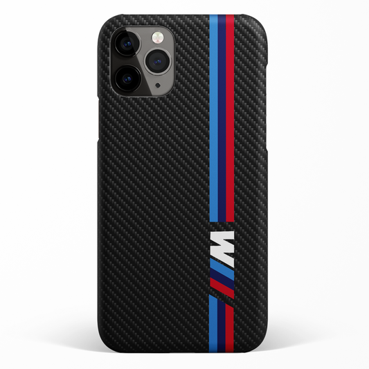 Cool Racing Stripes Black Carbon Pattern Matte Case - MW Stuffs