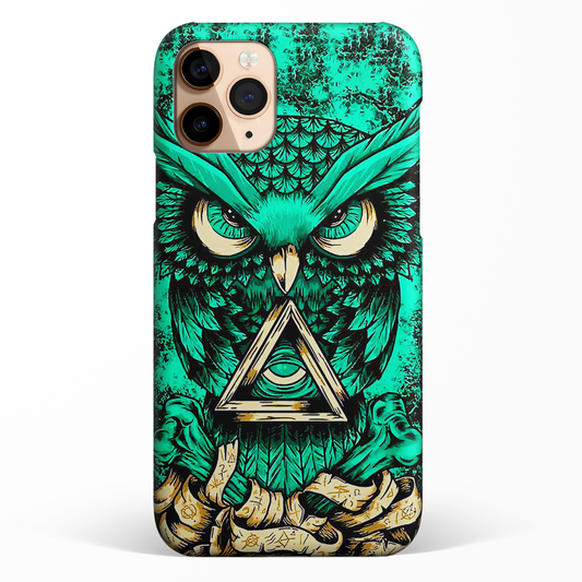 Third Eye Owl Printed Matte Case - MW Stuffs