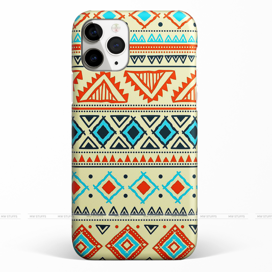 Warm Color Tribal Pattern Printed Matte Case