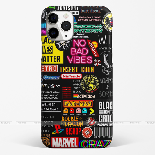 Clumsy Funky Sticker Printed Matte Case