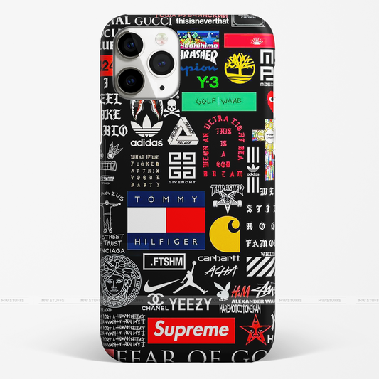 Clumsy Brand Stickers Printed Matte Case