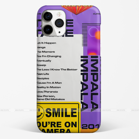 Tame Impala Song List Printed Matte Case