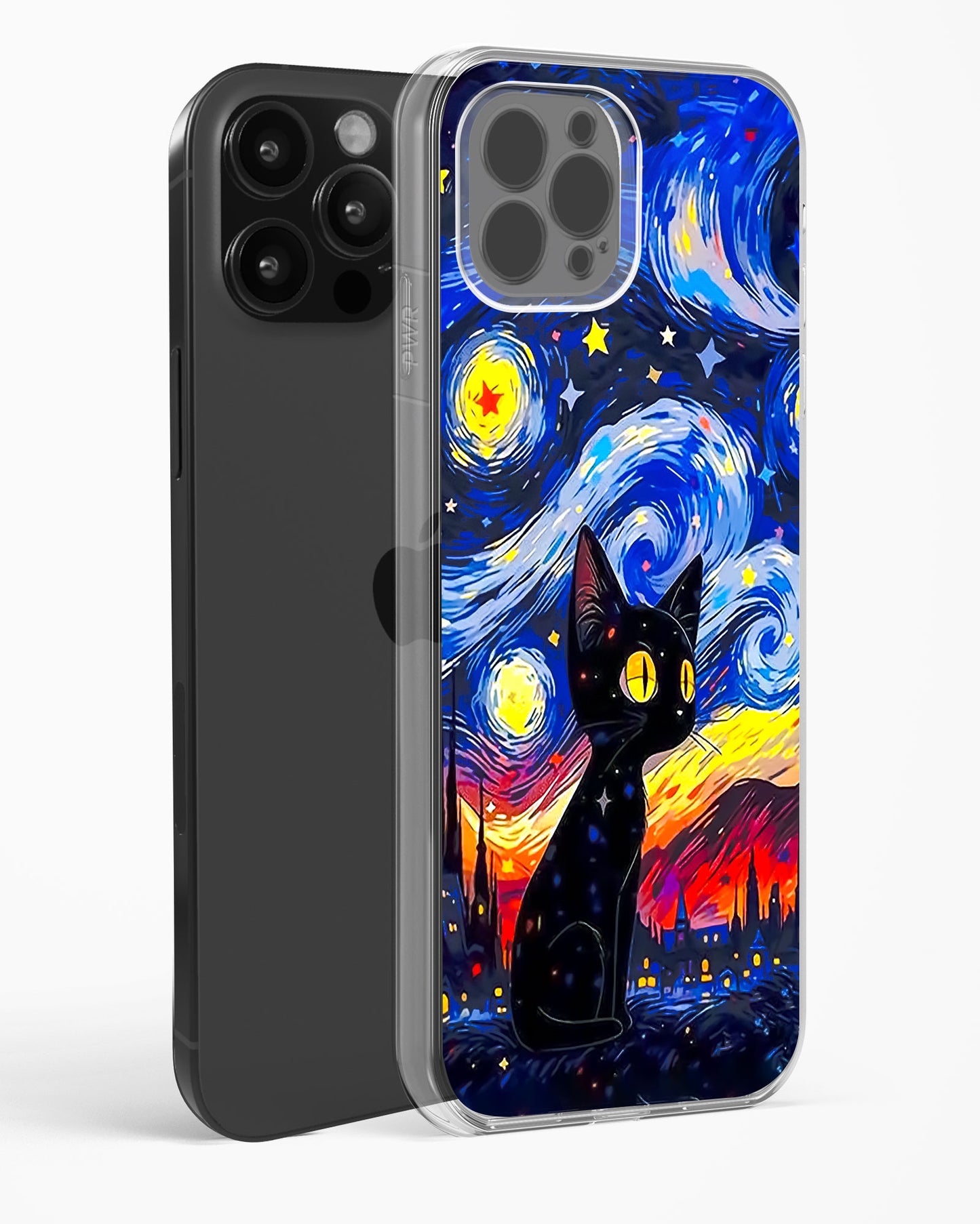 Midnight Meow Clear Silicone Case